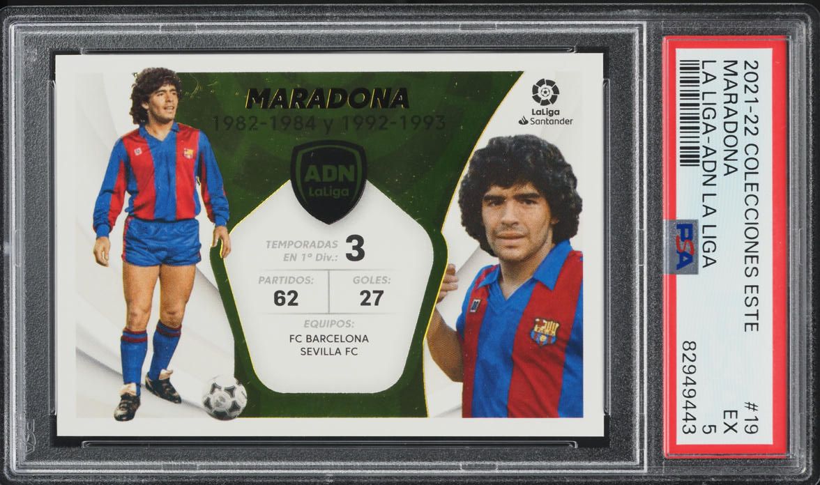 Carte Triptyque Maradona – Boca Juniors 1981 – Mondial 82 – PHOSKITOS – Originale