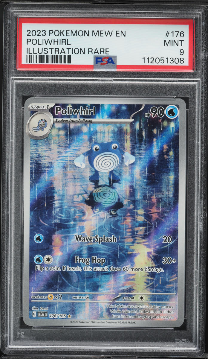 2023 Pokemon Scarlet & Violet 151 IR Poliwhirl #176 PSA 9 MINT