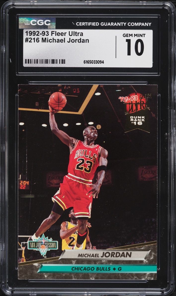 1992 Ultra Basketball Michael Jordan #216 CGC 10 GEM MINT