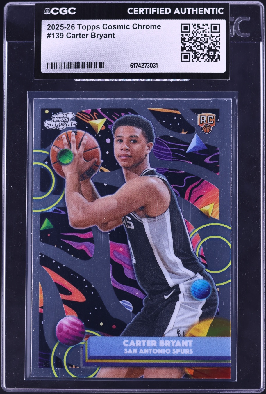 2025 Topps Chrome Cosmic Carter Bryant ROOKIE #139 CGC AUTH