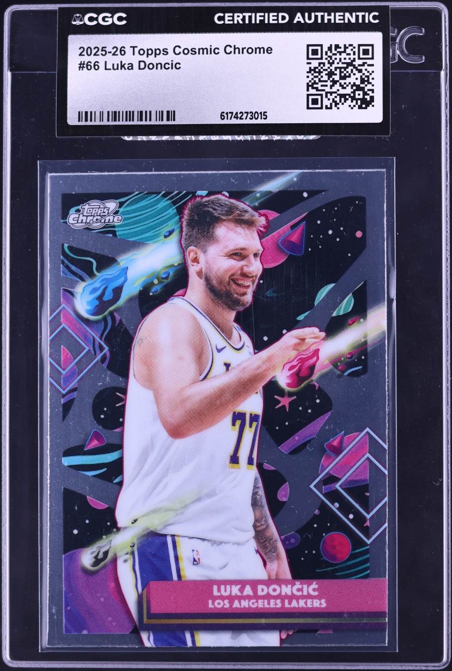 2025 Topps Chrome Cosmic Luka Doncic #66 CGC AUTH