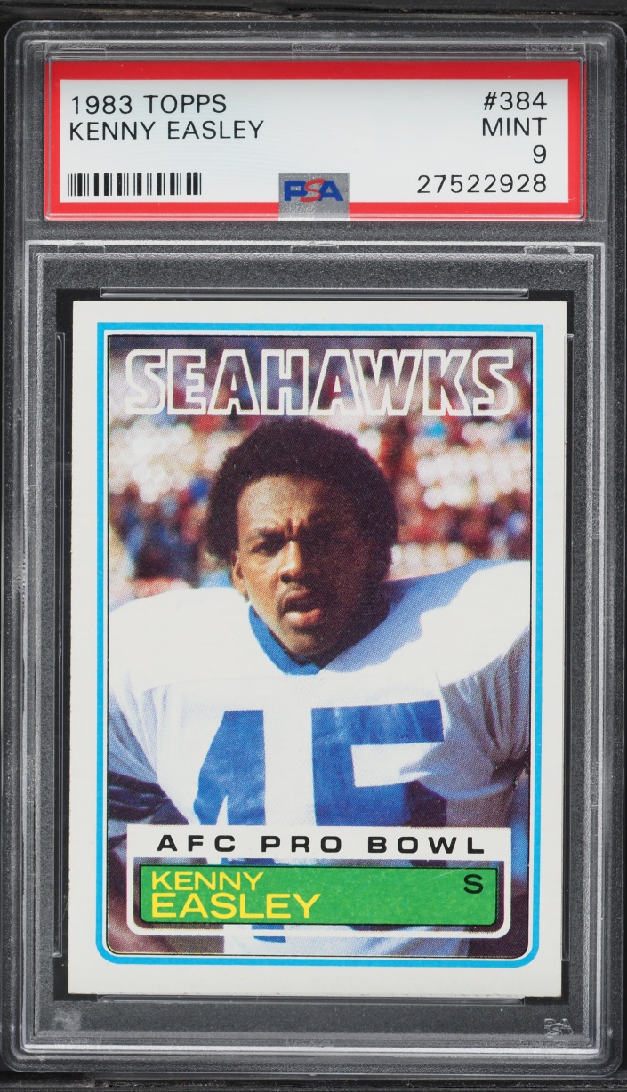 1983 Topps Football Kenny Easley ROOKIE #384 PSA 9 MINT