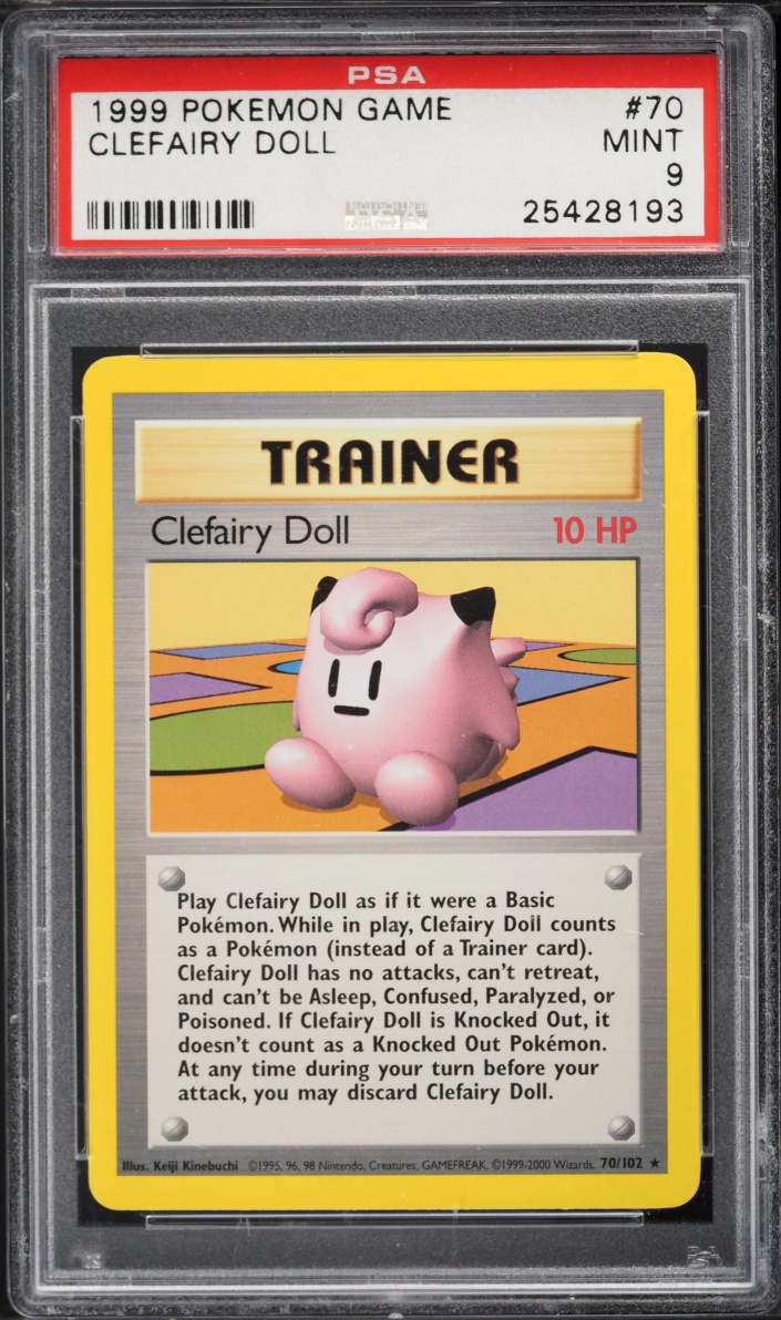 1999 Pokemon Base Set Clefairy Doll #70 PSA 9 MINT