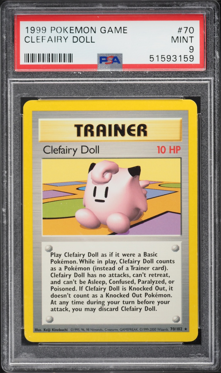 1999 Pokemon Base Set Clefairy Doll #70 PSA 9 MINT