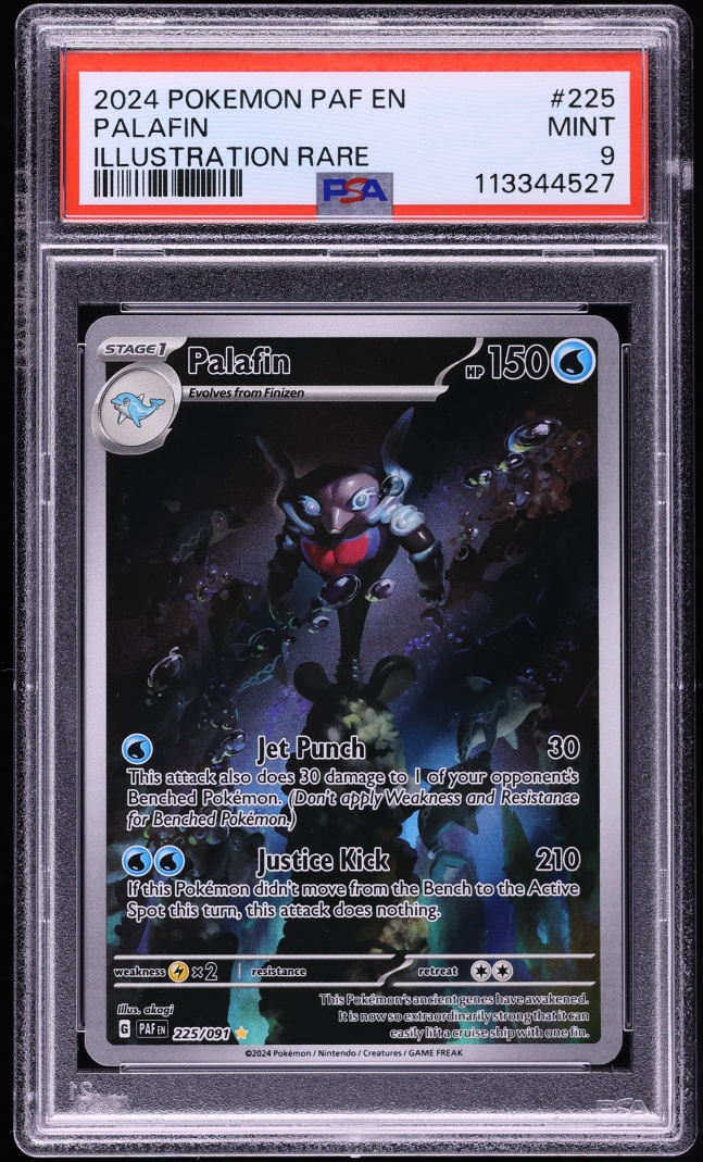2024 Pokemon Scarlet & Violet Paldean Fates IR Palafin #225 PSA 9 MINT