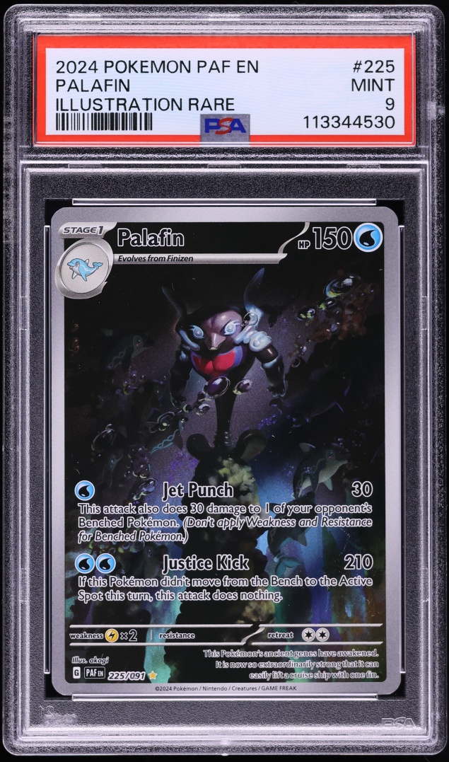 2024 Pokemon Scarlet & Violet Paldean Fates IR Palafin #225 PSA 9 MINT