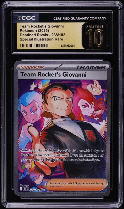 2025 Pokemon Scarlet & Violet Destined Rivals SIR Team Rocket's Giovanni #238 CGC 10 PRISTINE