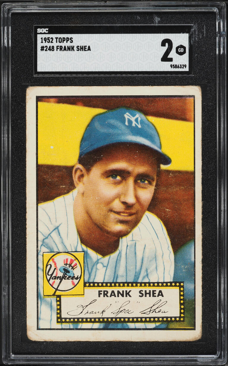 1952 Topps Frank Shea #248 SGC 2 GD