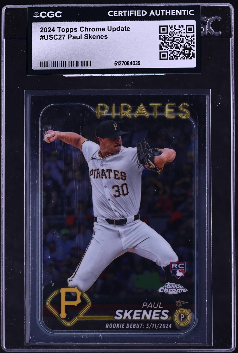 2024 Topps Chrome Update Paul Skenes ROOKIE #USC27 CGC AUTH