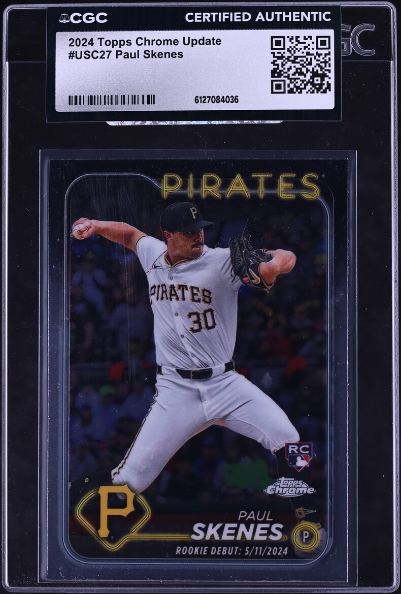2024 Topps Chrome Update Paul Skenes ROOKIE #USC27 CGC AUTH