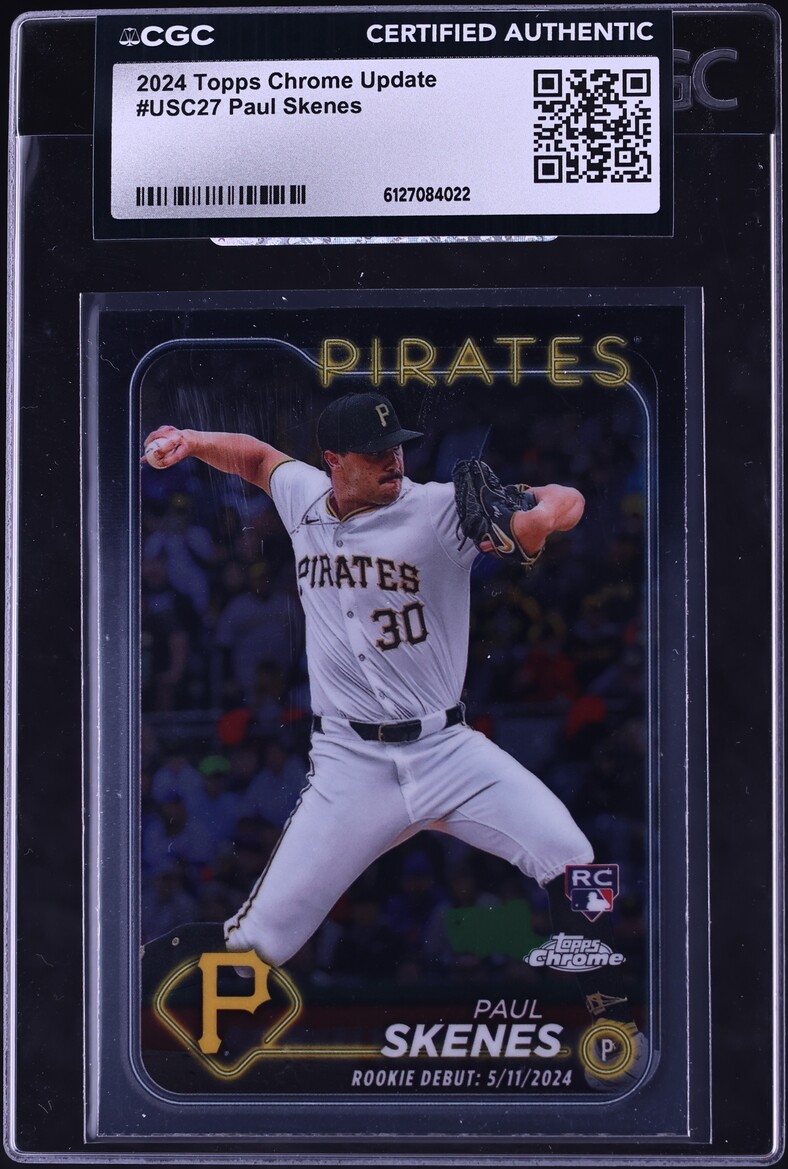 2024 Topps Chrome Update Paul Skenes ROOKIE #USC27 CGC AUTH