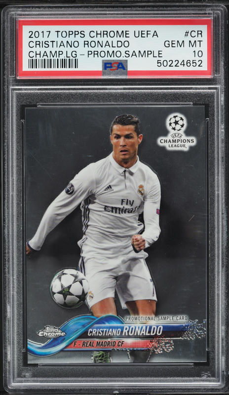 2017 Topps Chrome UEFA Lightning Strike Cristiano Ronaldo #LS-CR