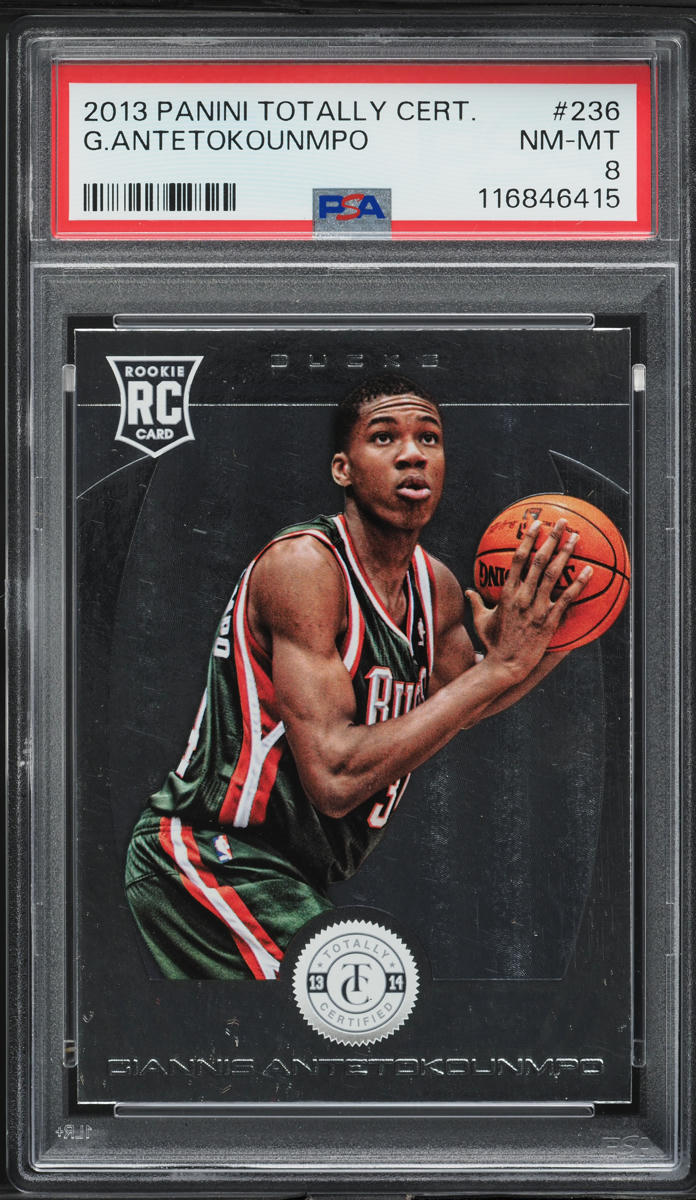 その他 panini GIANNIS ANTETOKOUNMPO RC PSA 8 2013 Totally Certified Giannis Antetokounmpo ROOKIE #236 PSA 8 NM
