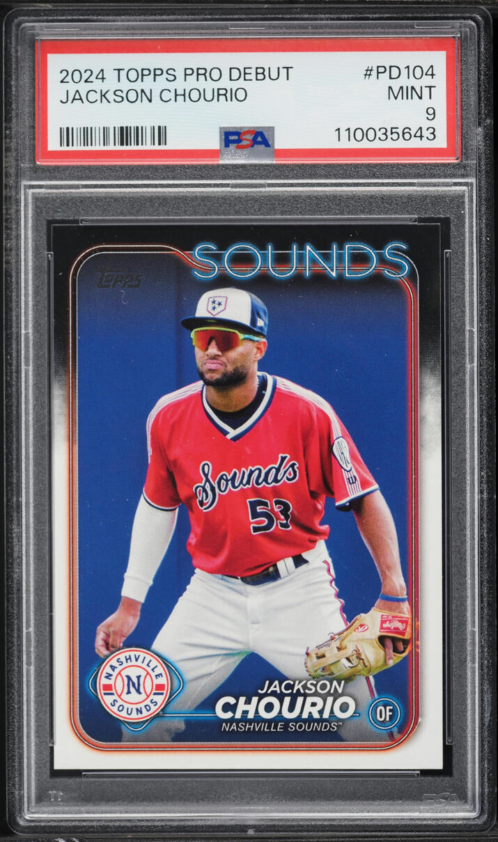 2024 Topps Pro Debut Jackson Chourio PROSPECT #PD104 PSA 9 MINT