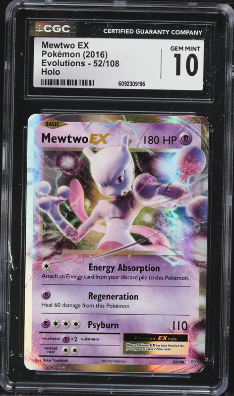 2016 Pokemon Japanese XY 20th Anniversary 1st Edition Holo Mewtwo