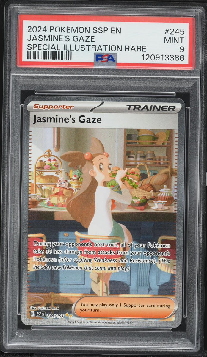 2024 Pokemon Scarlet & Violet Surging Sparks SIR Jasmine's Gaze #245 PSA 9 MINT