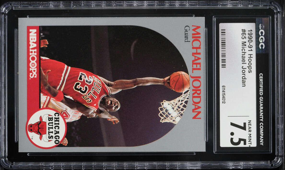 1990 Hoops Michael Jordan #65 CGC 7.5 NRMT+