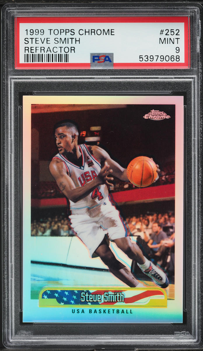1999 Topps Chrome Refractor Steve Smith #252 PSA 9 MINT