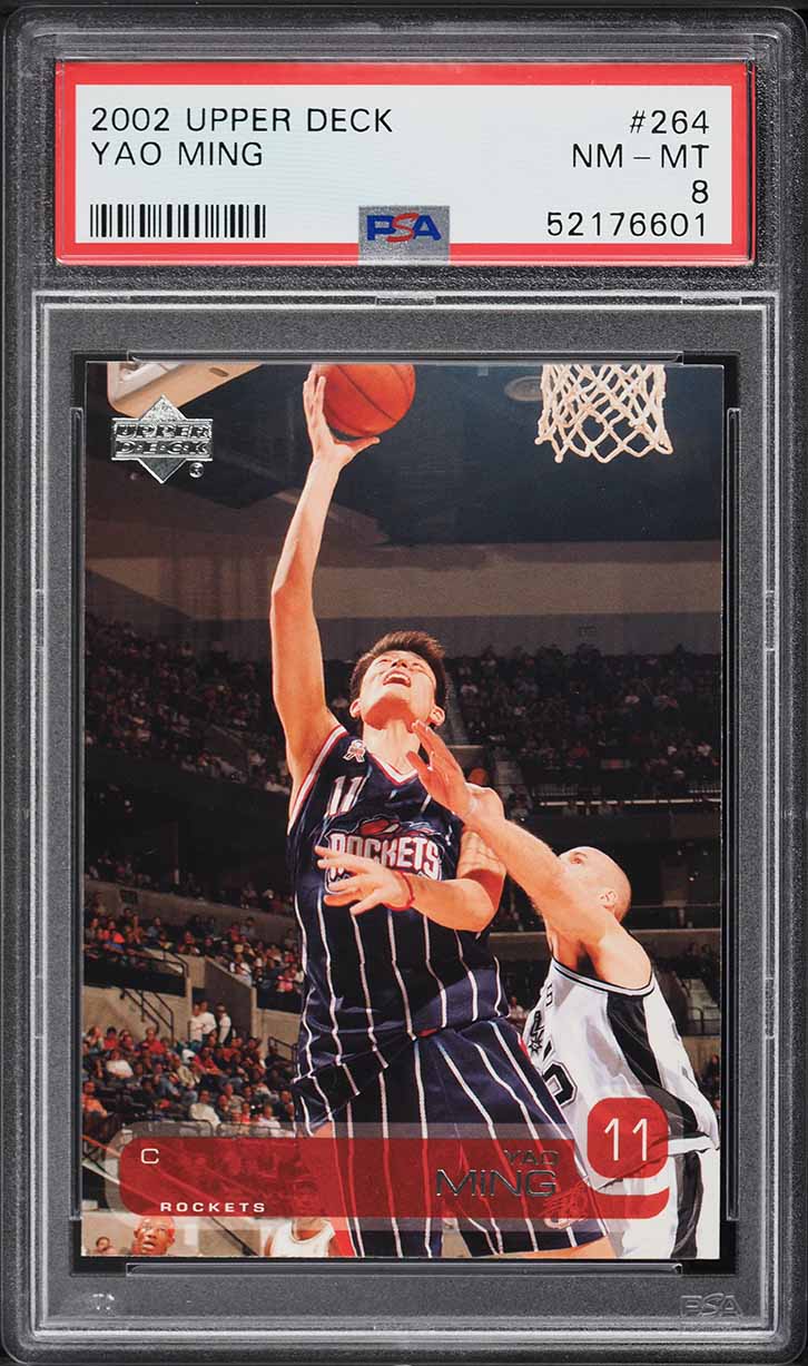 2002 Upper Deck Basketball Yao Ming ROOKIE #264 PSA 8 NM-MT
