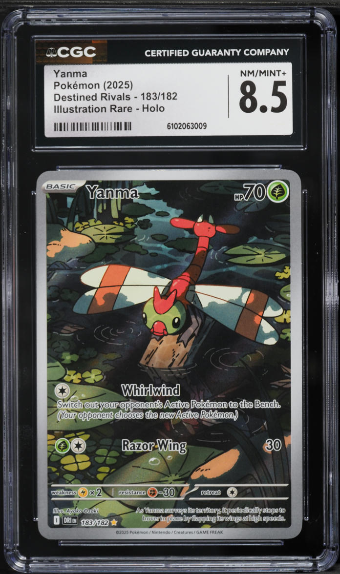 2025 Pokemon Scarlet & Violet Destined Rivals IR Yanma #183 CGC 8.5 NM-MT+