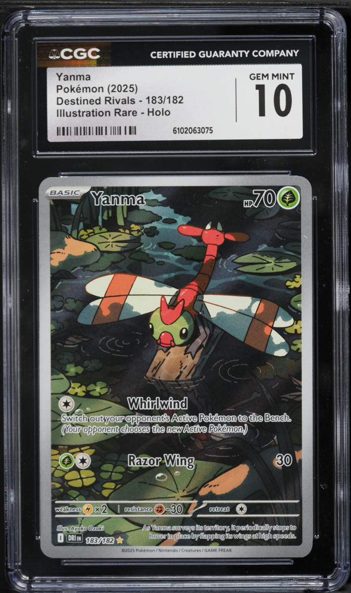 2025 Pokemon Scarlet & Violet Destined Rivals IR Yanma #183 CGC 10 GEM MINT