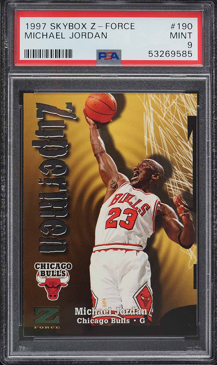 1997 Skybox Z-Force Michael Jordan #190 PSA 9 MINT