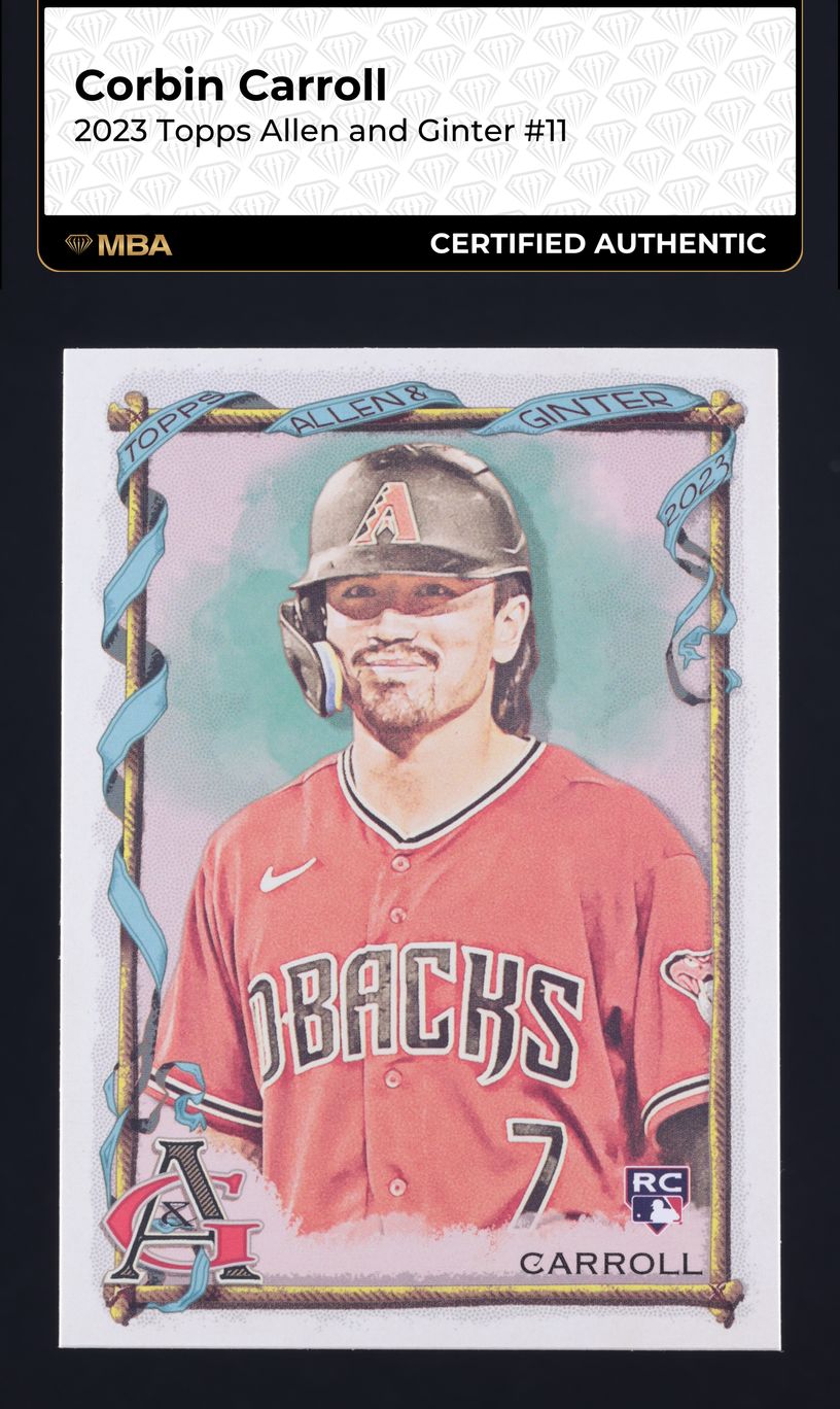 2023 Topps Allen & Ginter Corbin Carroll ROOKIE #11 MBA AUTH