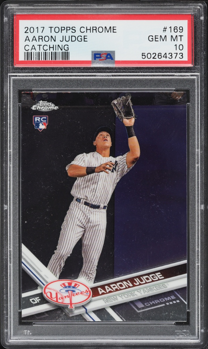 2017 Topps Chrome Aaron Judge ROOKIE #169 PSA 10 GEM MINT