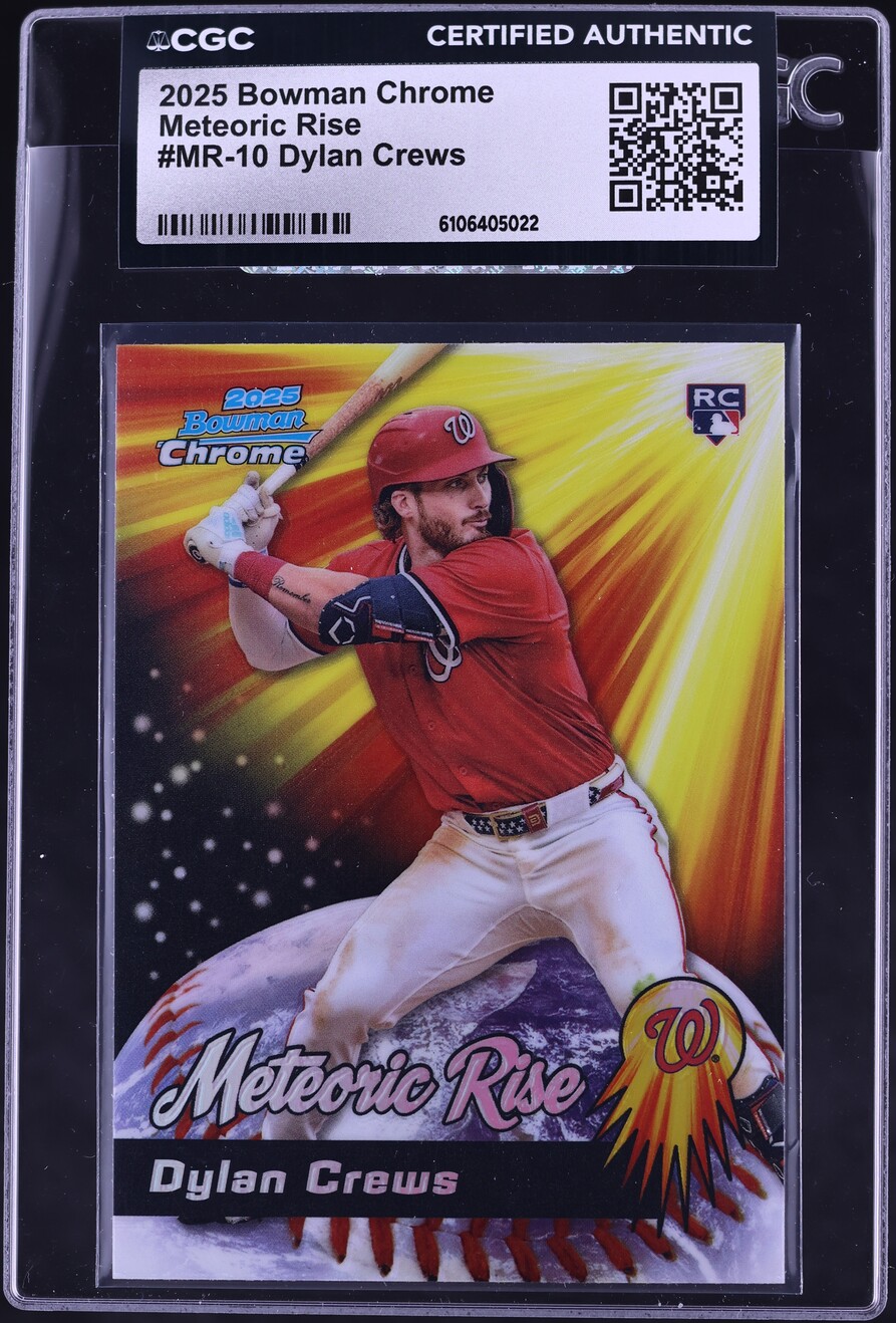 2025 Bowman Chrome Meteoric Rise Dylan Crews ROOKIE #MR-10 CGC AUTH