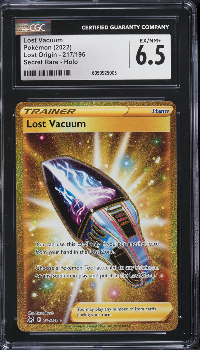 2022 Pokemon SWSH Lost Origin Full Art Lost Vacuum #217 CGC 6.5 EXMT+ - Main Image