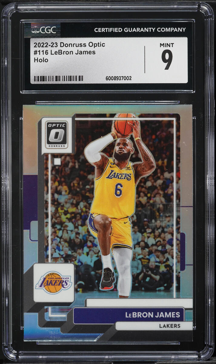2022 Donruss Optic Holo LeBron James #116 CGC 9 MINT