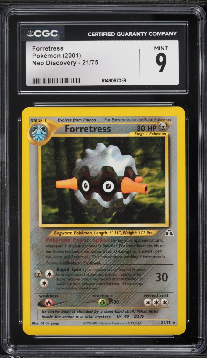 2001 Pokemon Neo Discovery Forretress #21 CGC 9 MINT