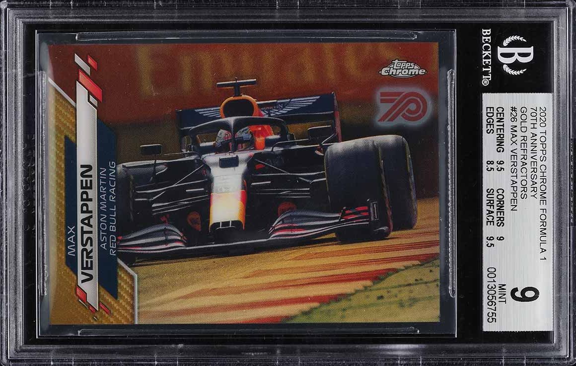 2020 Topps Chrome Formula 1 70th Anniversary Gold Refractor Max