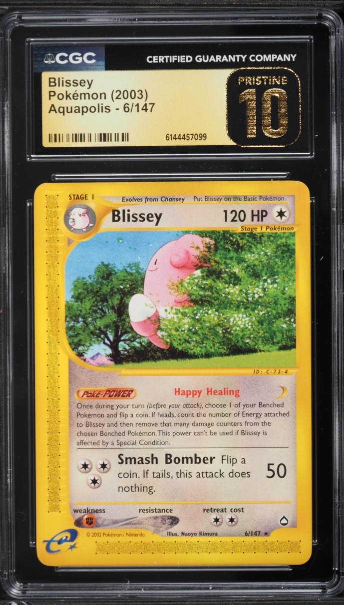 2003 Pokemon Aquapolis Blissey #6 CGC 10 PRISTINE