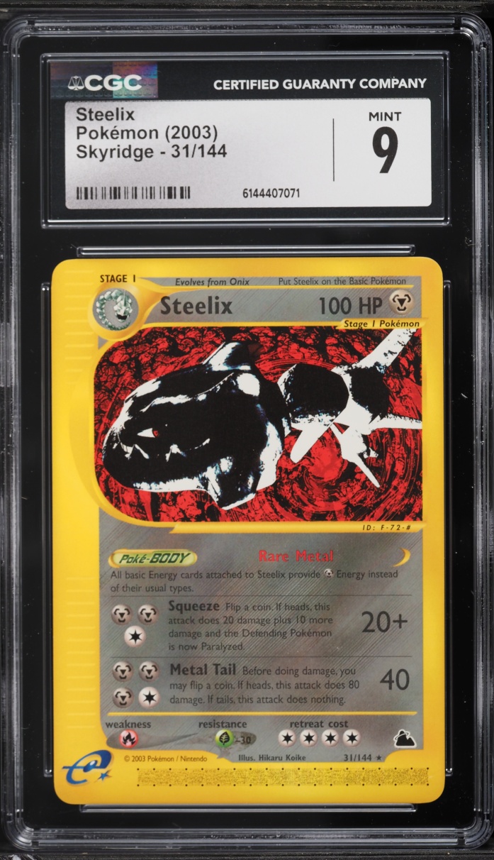 2003 Pokemon Skyridge Steelix #31 CGC 9 MINT