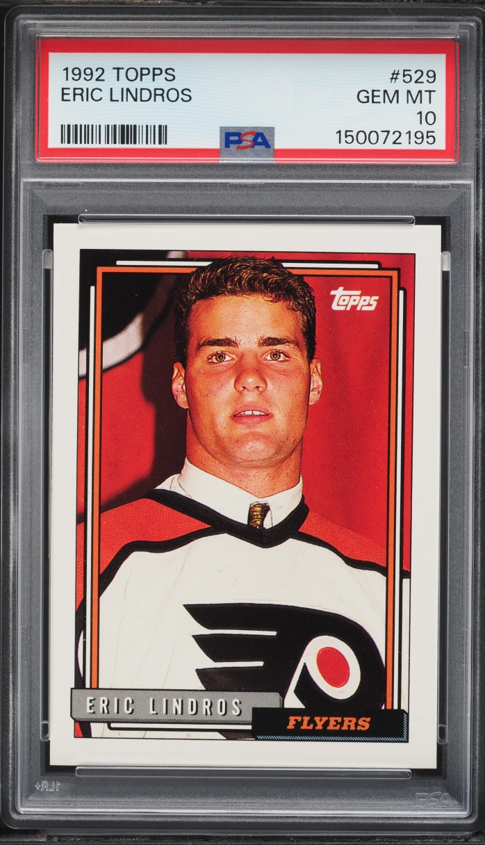 1992 Topps Eric Lindros ROOKIE #529 PSA 10 GEM MINT
