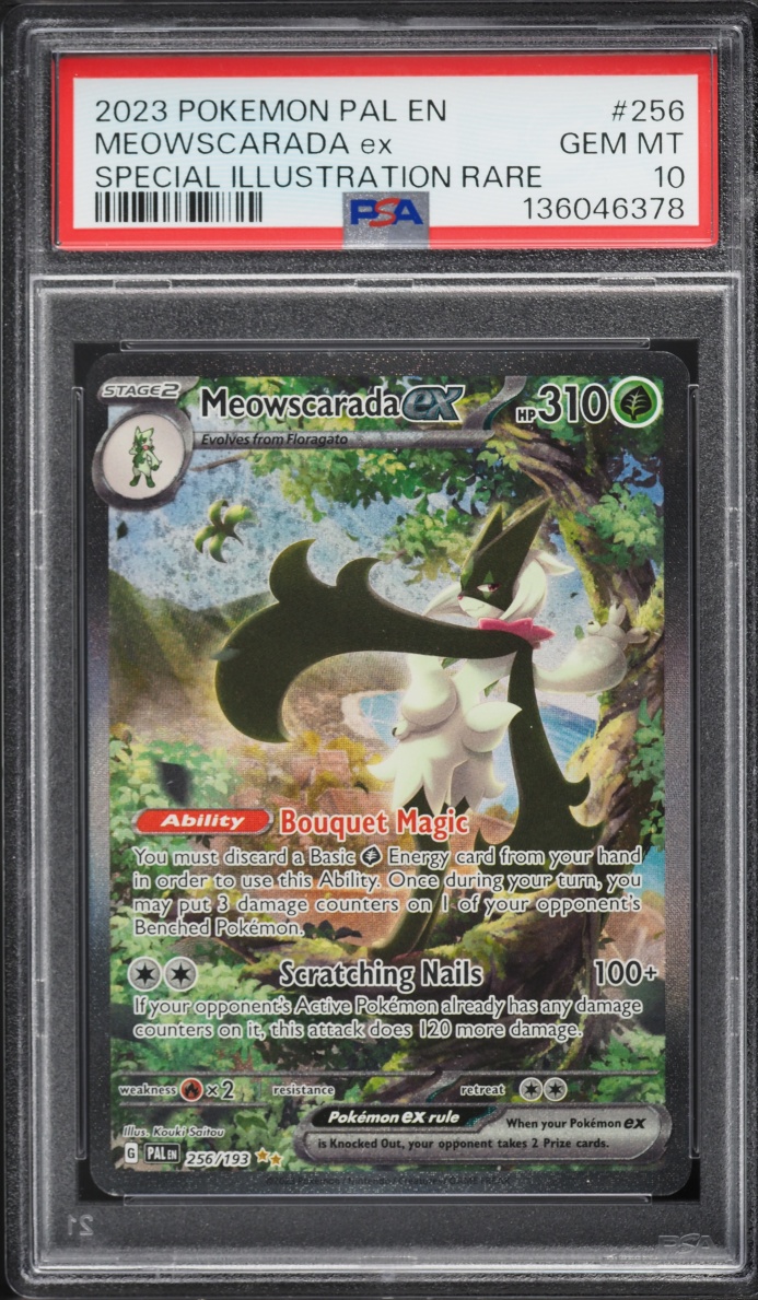 2023 Pokemon Scarlet & Violet Paldea Evolved SIR Meowscarada EX #256 PSA 10 GEM MINT