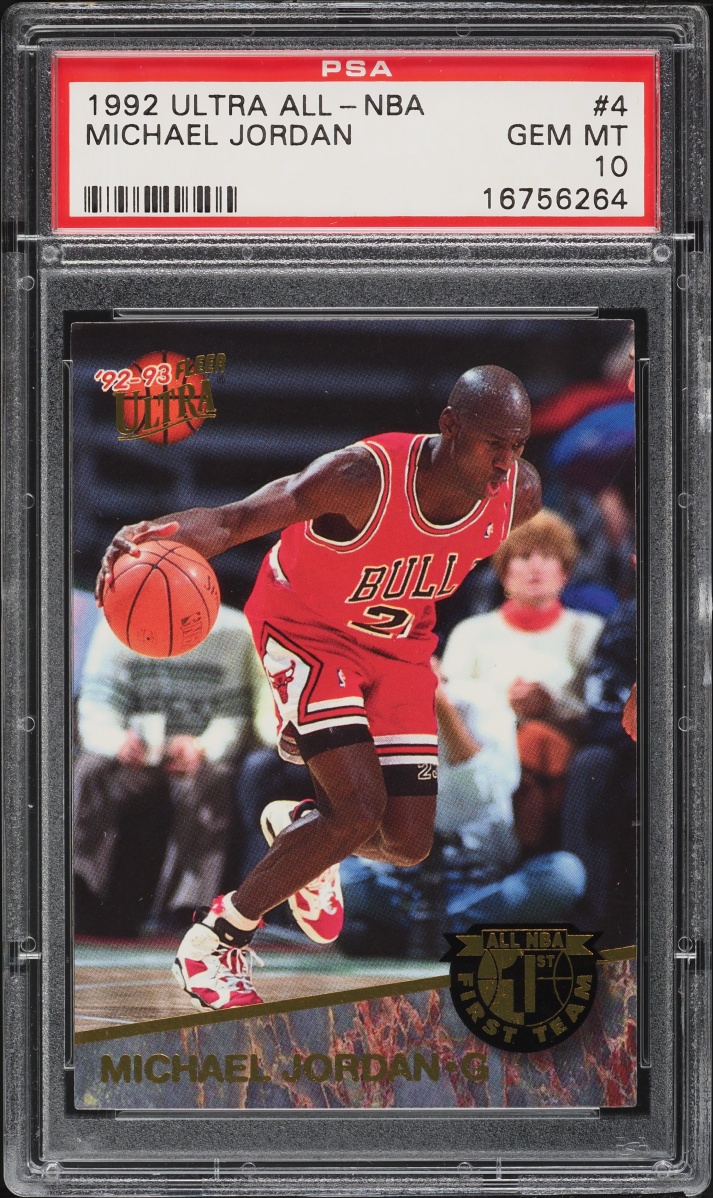 1992 Ultra All-NBA Michael Jordan #4 PSA 10 GEM MINT