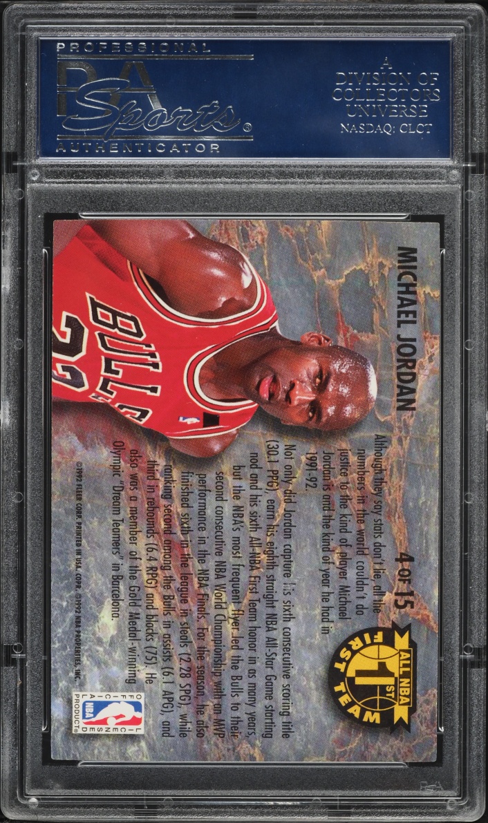 1992 Ultra All-NBA Michael Jordan #4 PSA 10 GEM MINT
