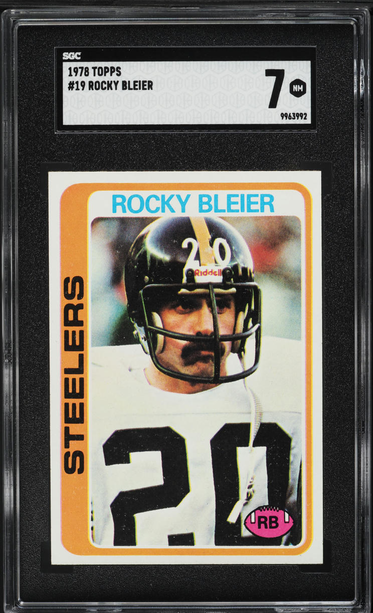 1978 Topps Football Rocky Bleier #19 SGC 7 NRMT
