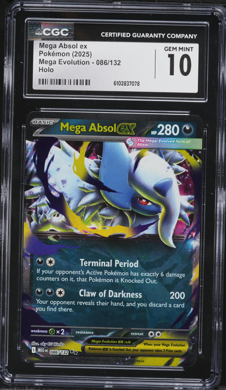 2025 Pokemon Japanese Mega Brave SAR Mega Absol ex #89 CGC 10 GEM