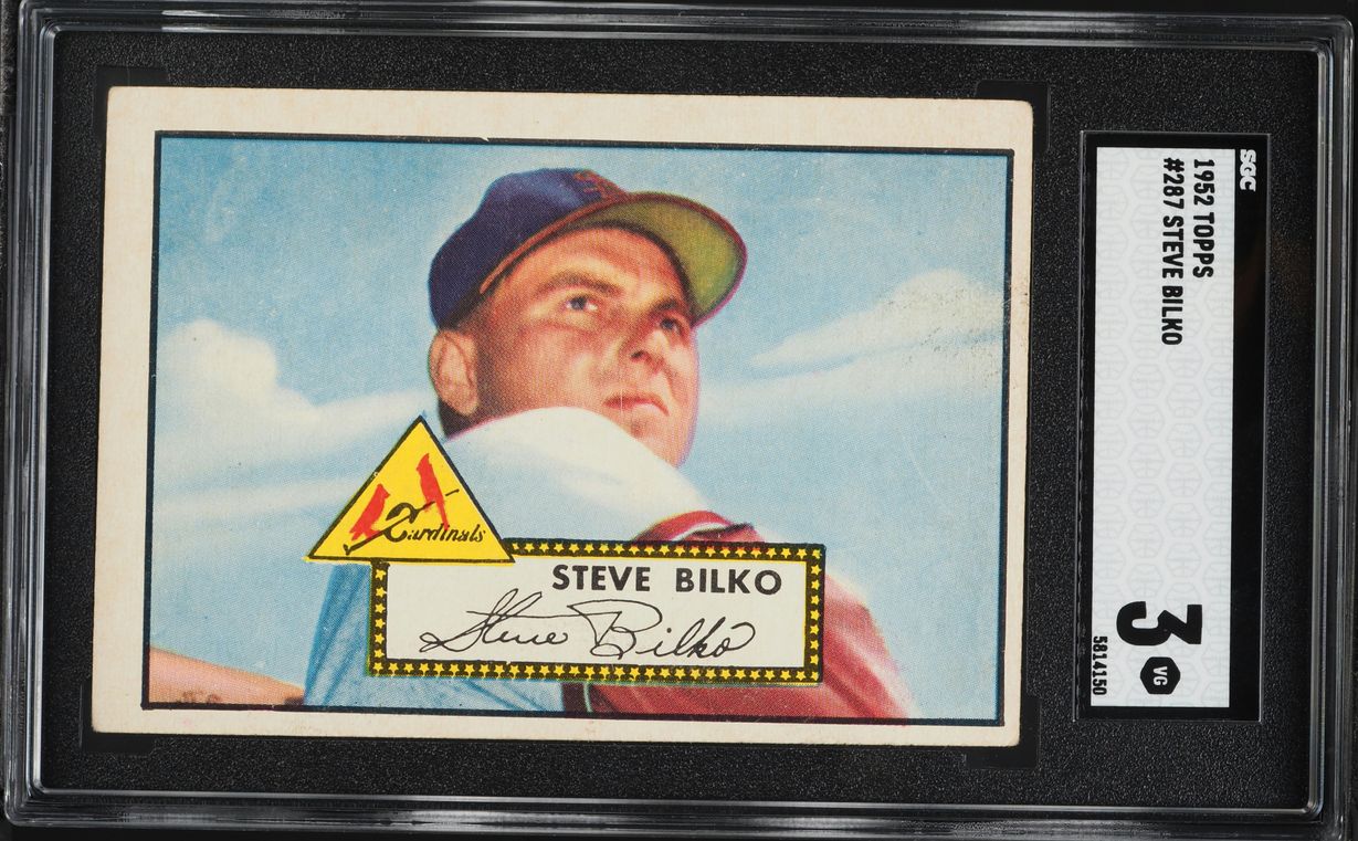 1952 Topps Steve Bilko #287 SGC 3 VG