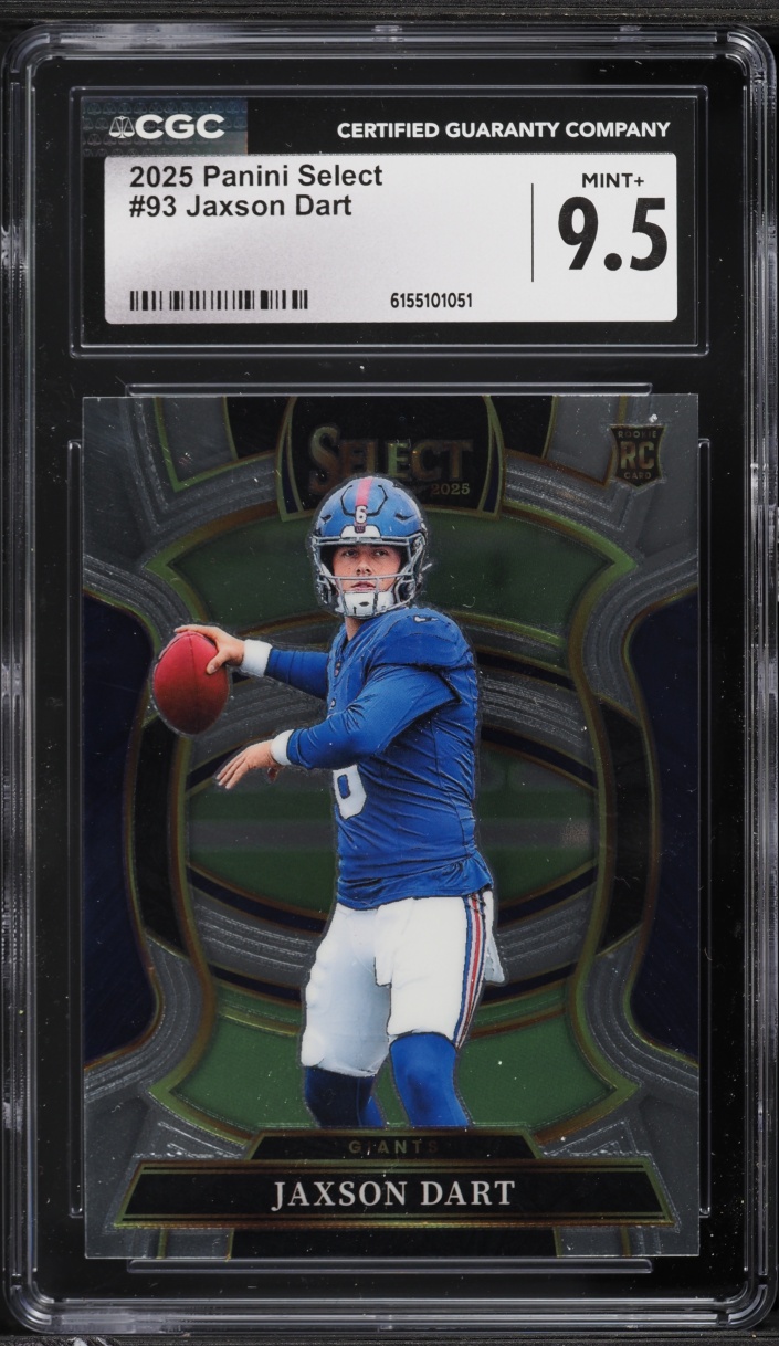 2025 Select Concourse Jaxson Dart ROOKIE #93 CGC 9.5 MINT+