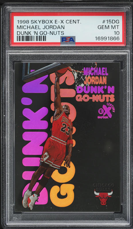 1998 Skybox E-X Century Dunk 'N Go-Nuts Kobe Bryant #6DG PSA 10