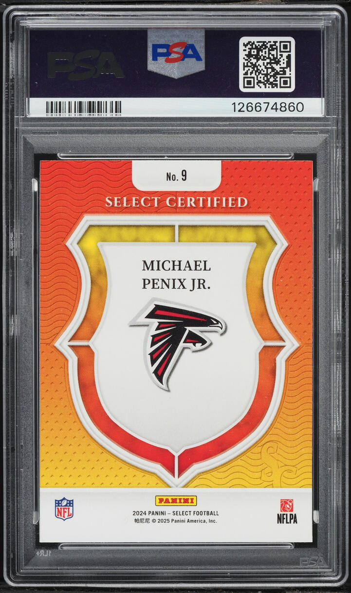 2024 Select Certified Michael Penix Jr. ROOKIE #9 PSA 9 MINT