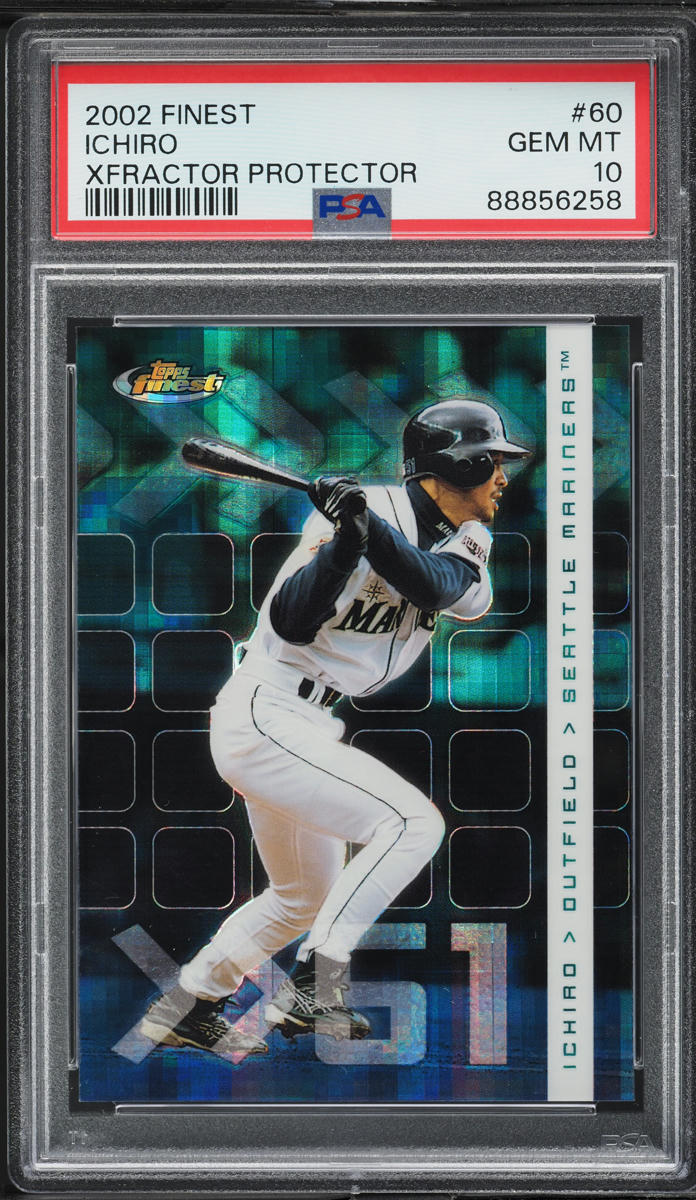 2002 Finest Xfractor Protector Ichiro /99 #60 PSA 10 GEM MINT
