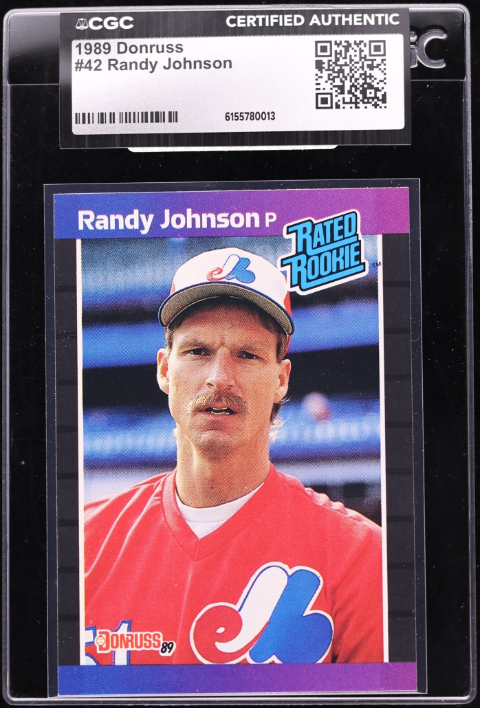 1989 Donruss Randy Johnson ROOKIE #42 CGC AUTH