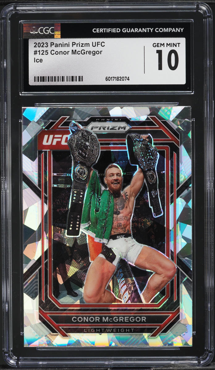 2023 Panini Prizm UFC Ice Conor McGregor #125 CGC 10 GEM MINT