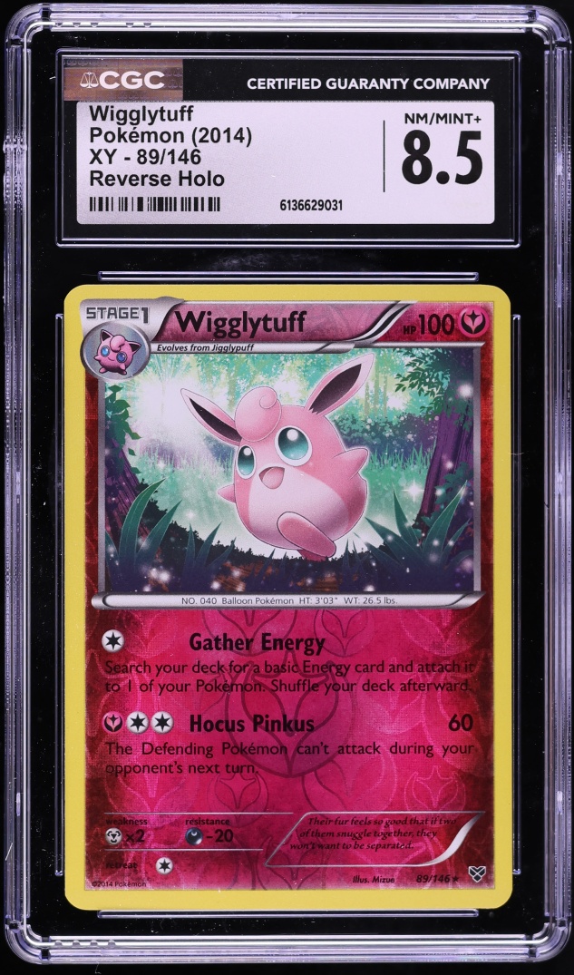 2014 Pokemon XY Reverse Holo Wigglytuff #89 CGC 8.5 NM-MT+
