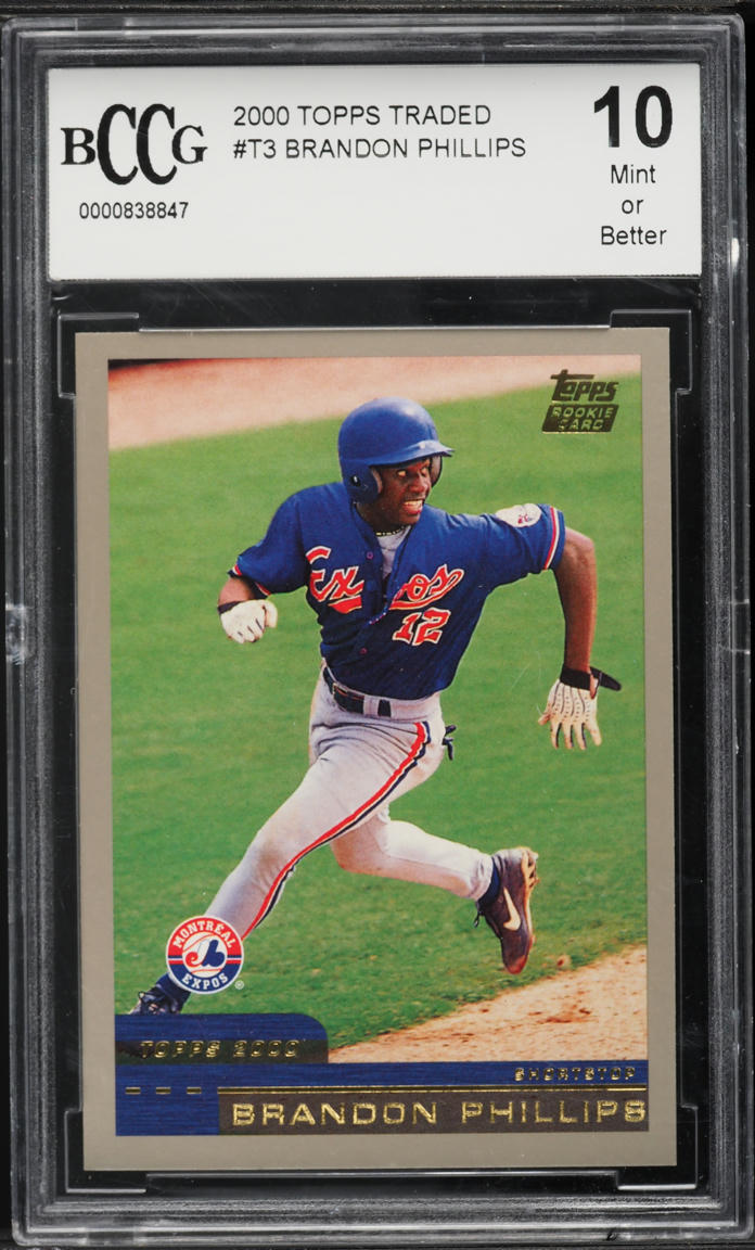2000 Topps Traded Brandon Phillips ROOKIE #T3 BCCG 10 on Fanatics Collect